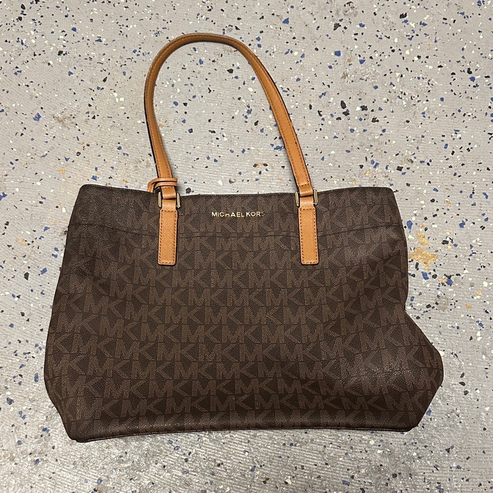 Michael Kors Dark Brown Signature Tote